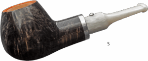 White Elephant Ebony & Ivory Grey Pipe 5