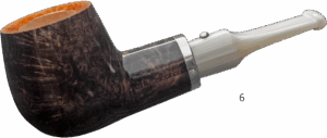 White Elephant Ebony & Ivory Grey Pipe 6