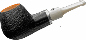 White Elephant Ebony & Ivory Pipe Sandblast 5