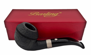 Barling Victory Fossil Sandblast Black Pipe