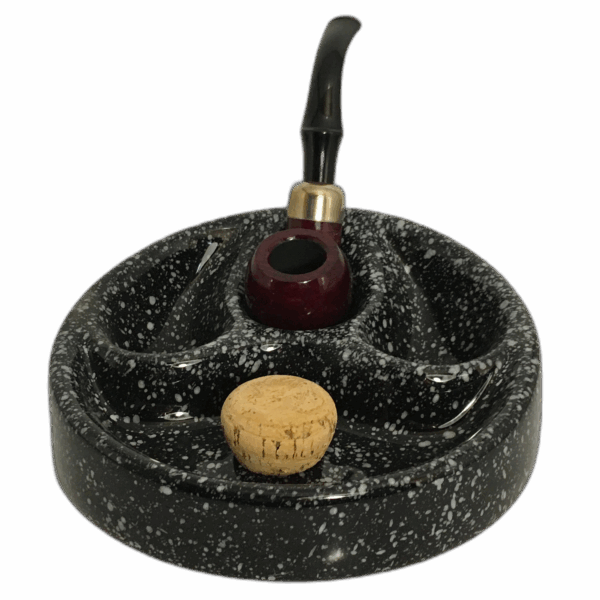 Pipe Rest (Triple) with Knocker - Ceramic