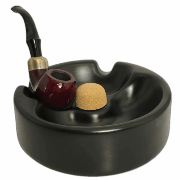 Pipe Rest (Double) with Knocker - Ceramic