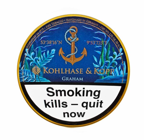 Kopp Caribbean Blue Graham Pipe Tobacco 50g Tin