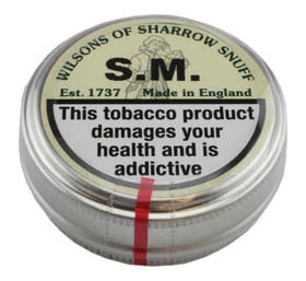 Wilsons of Sharrow snuff: S.M Tin