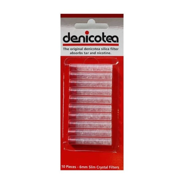 Filters - Denicotea 6mm Slim Crystal Filters 5 x 10 Pack